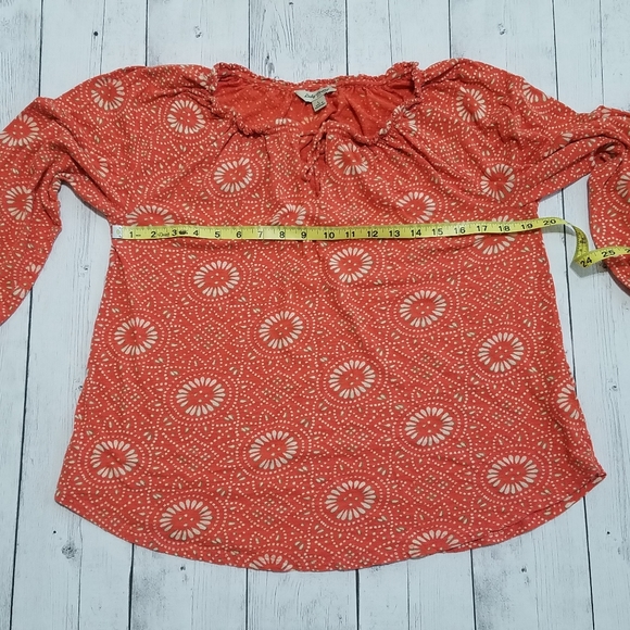 Lucky Brand Womens Large Boho flowy top - Picture 4 of 6